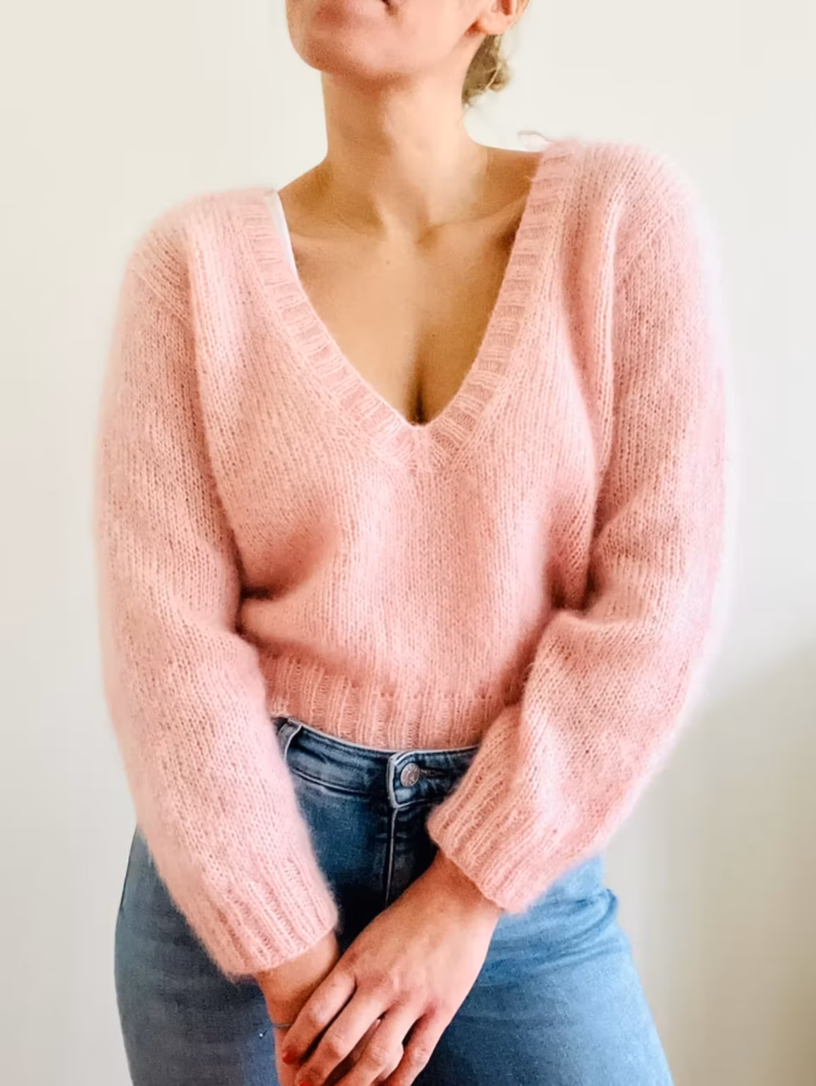 Caspar V Neck Sweater kit — kolibri by Johanna